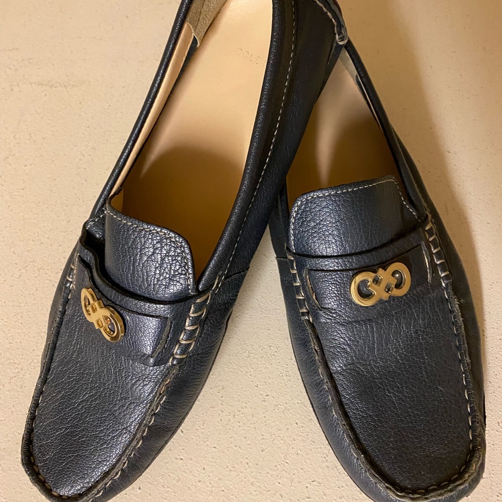 Cole Haan Navy Loafers